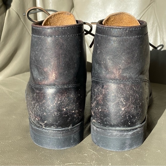 Frye Prison Boots Black Distressed Oil Resistant Leather 12806036 Men’s Size 13 main image 10